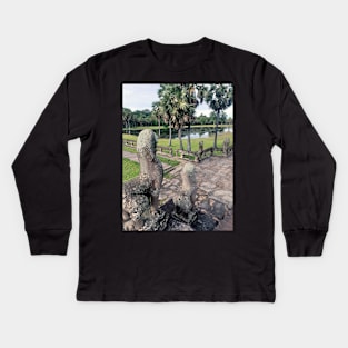 Angkot Wat temple, Siem Reap, Cambodia Kids Long Sleeve T-Shirt